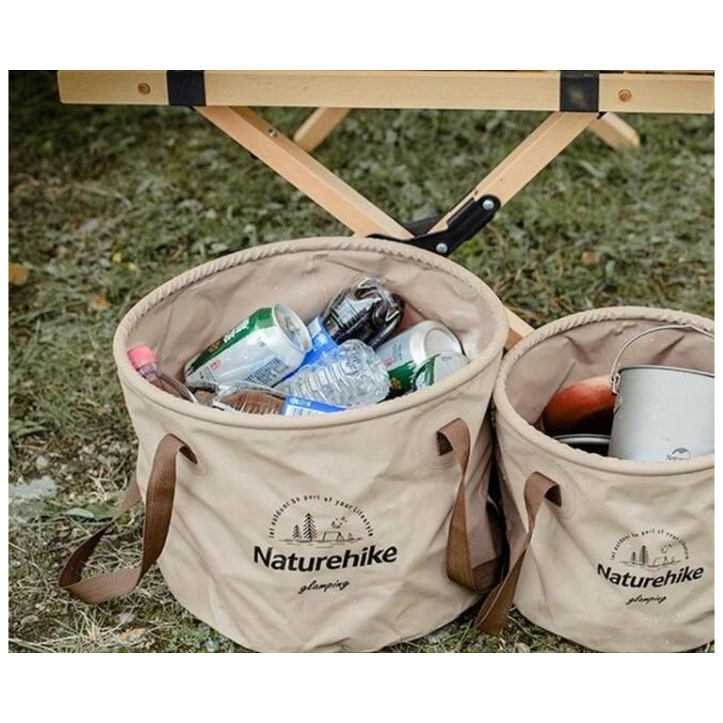 Відро складне Naturehike ПВХ NH20SJ040 10 л зелене (6927595764626) - зображення 4