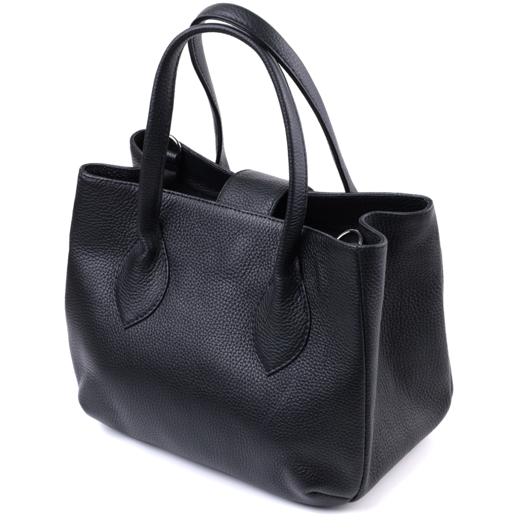 Сумка Shvigel З натуральної шкіри Чорна (22829) - зображення 2