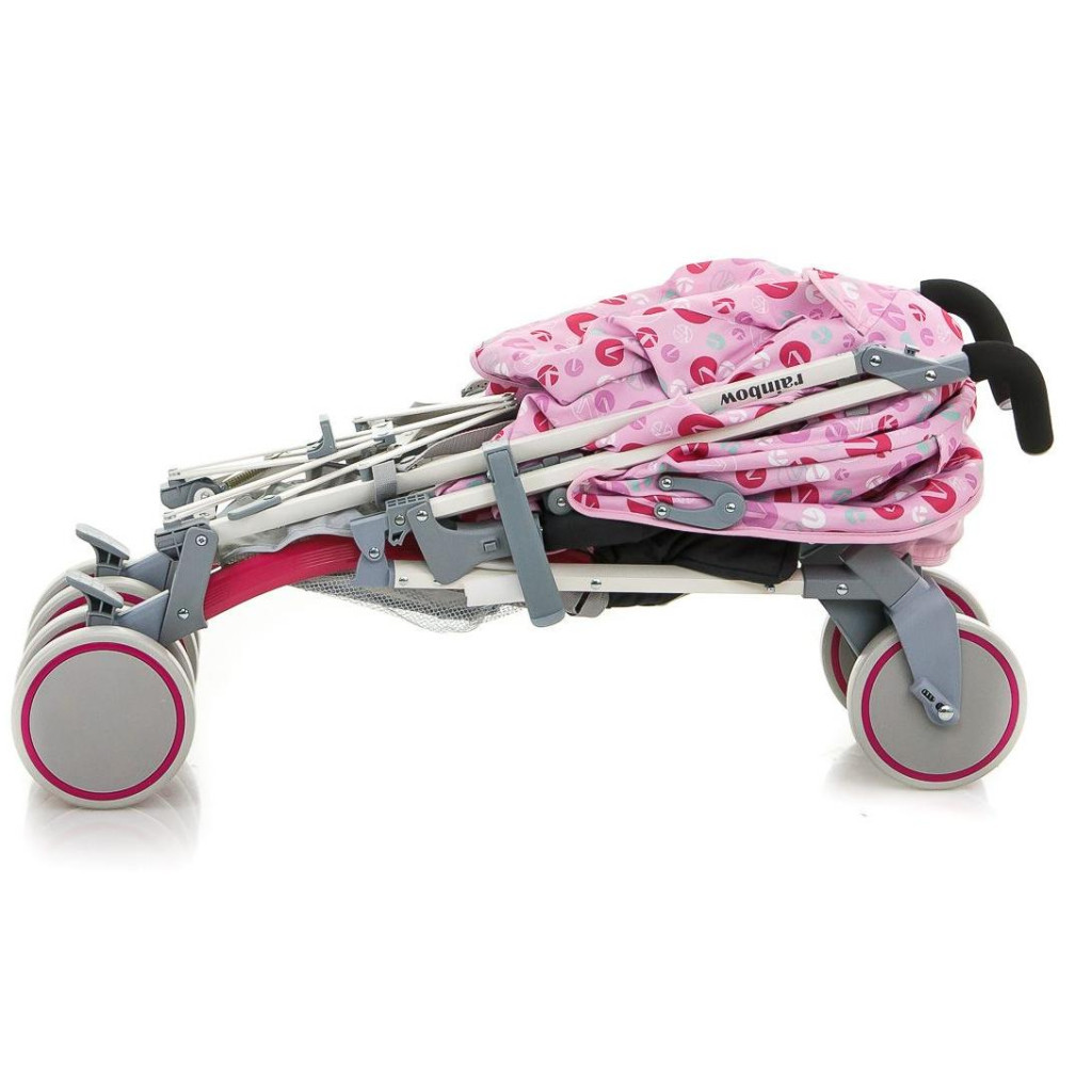Коляска BabyHit Rainbow D200 Pink Grey (30 355) - зображення 7