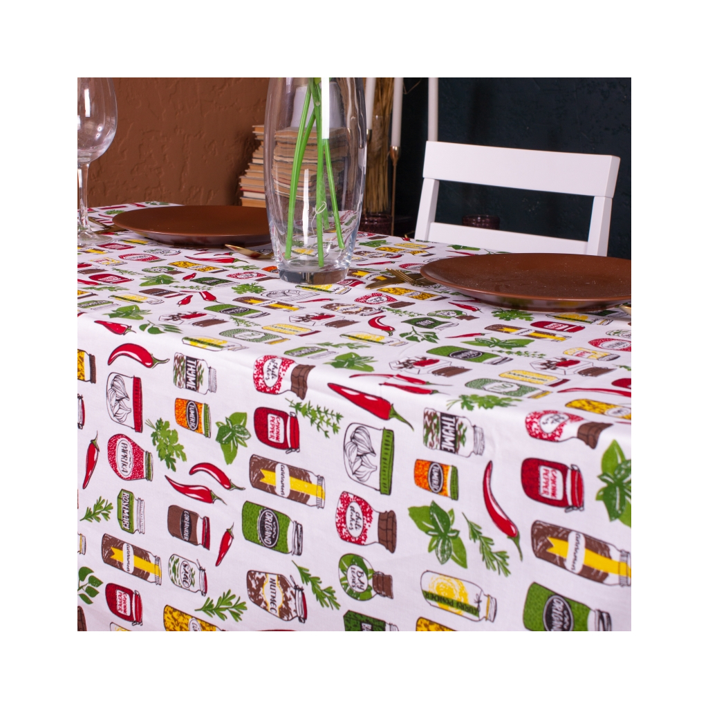 Скатертина MirSon Рогожа №212 Spices 130x130 см (2200006738299) - зображення 3