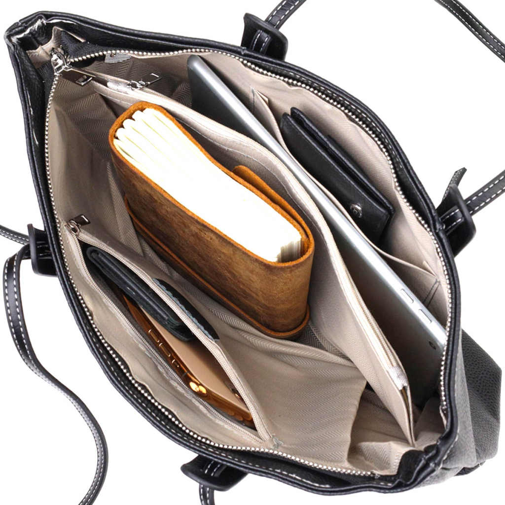 Сумка Vintage З натуральної шкіри Чорна (22082) - зображення 7