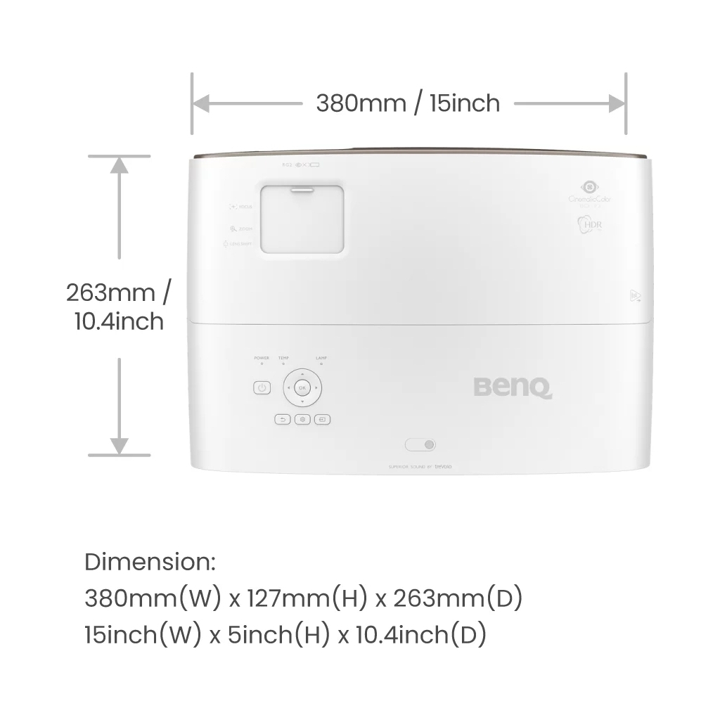 Проектор BenQ W2710 - зображення 9