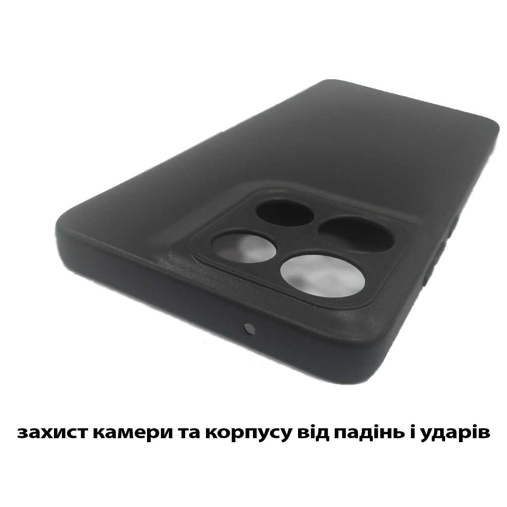 Чохол до мобільного телефона BeCover Silicone Motorola Moto G86 Black (713768) - зображення 5