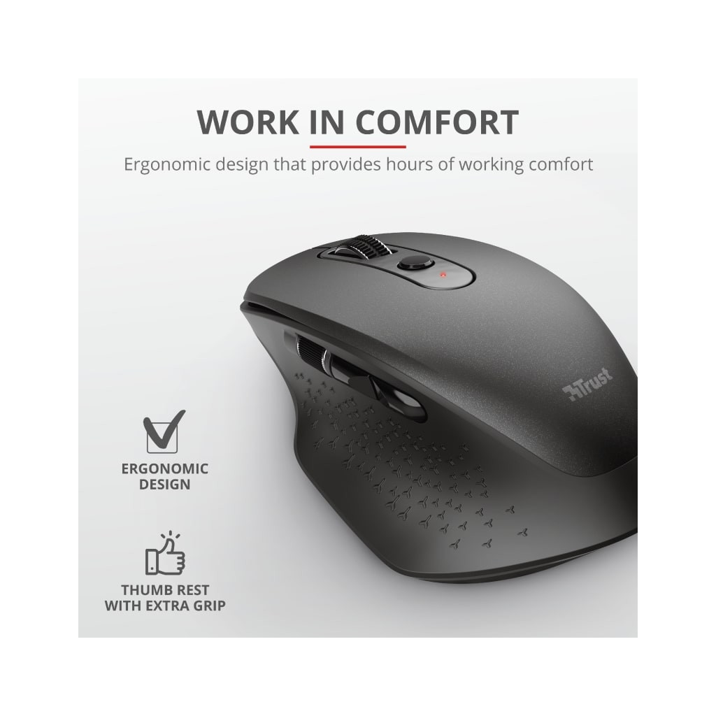 Мишка Trust Ozaa Rechargeable Black (23812) - зображення 10