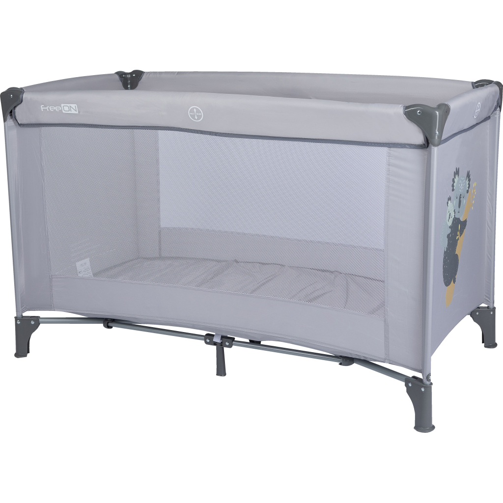Дитячий манеж FreeON Travel Love Grey (44305) - зображення 1