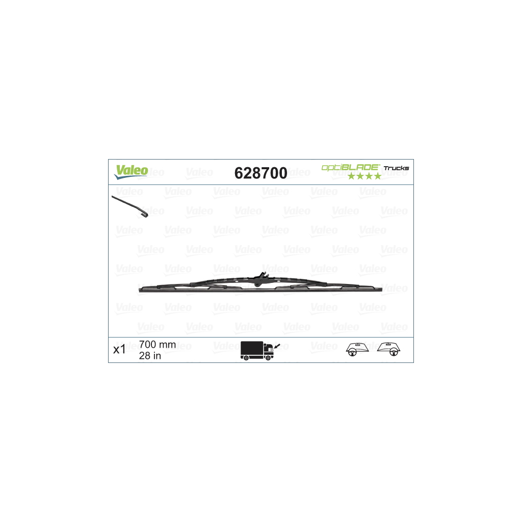 Щітка склоочисника Valeo 628700 - зображення 1