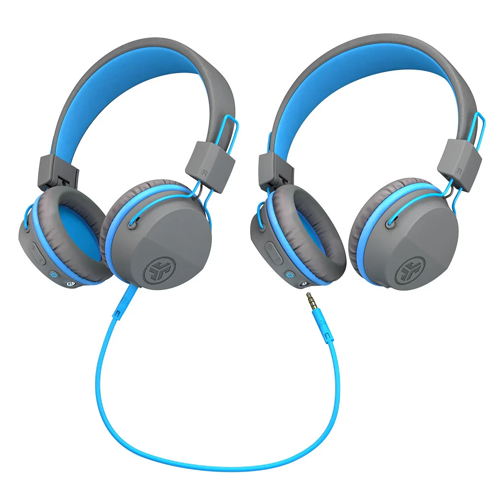 Навушники Jlab JBuddies Studio Wireless Graphite/Blue (IEUHBSTUDIORGRYBLU4) - зображення 3