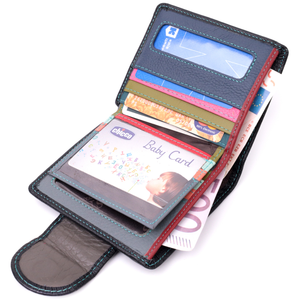 Гаманець ST Leather Шкіряний Чорний (19454) - зображення 7