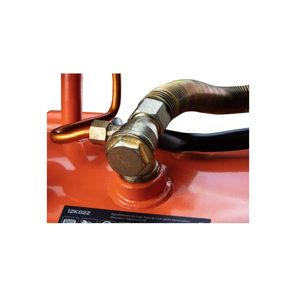 Компресор Neo Tools безолійний, 2-х поршневий, 230В, 50л, 8 Бар, 180л/хв, 1150Вт (12K022) - зображення 3