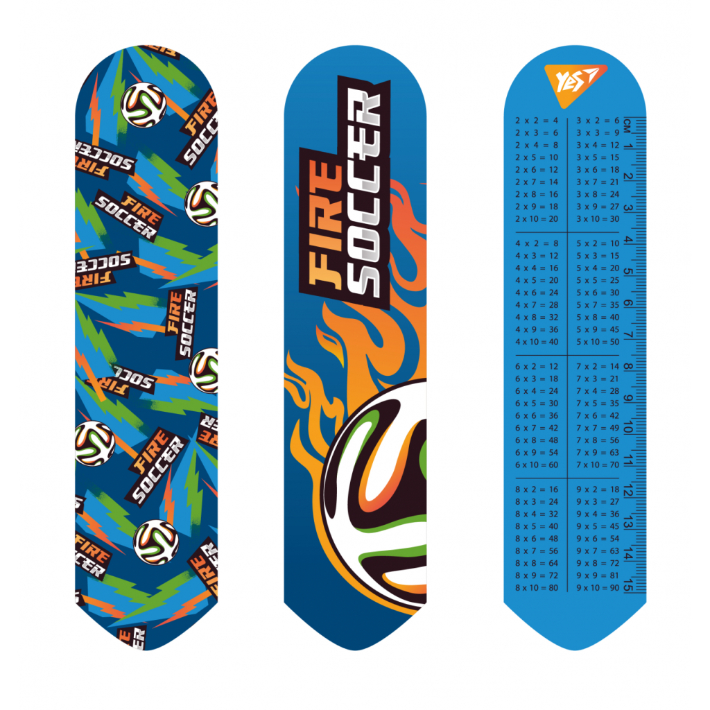 Закладки для книг Yes 2D Football блакитна (708141) - зображення 1