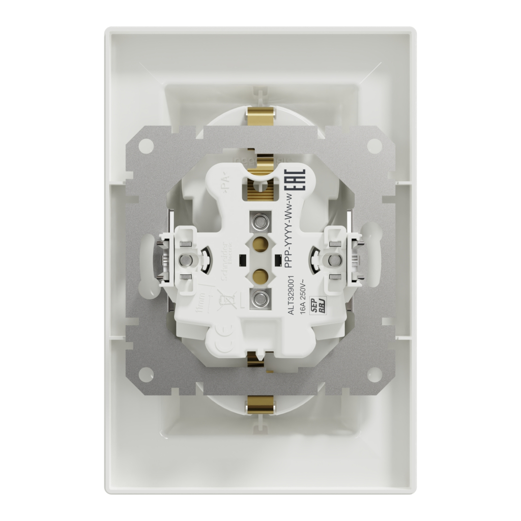 Розетка Schneider Electric ASFORA із заземленням подвійна біла 16А (EPH9900121) - изображение 8