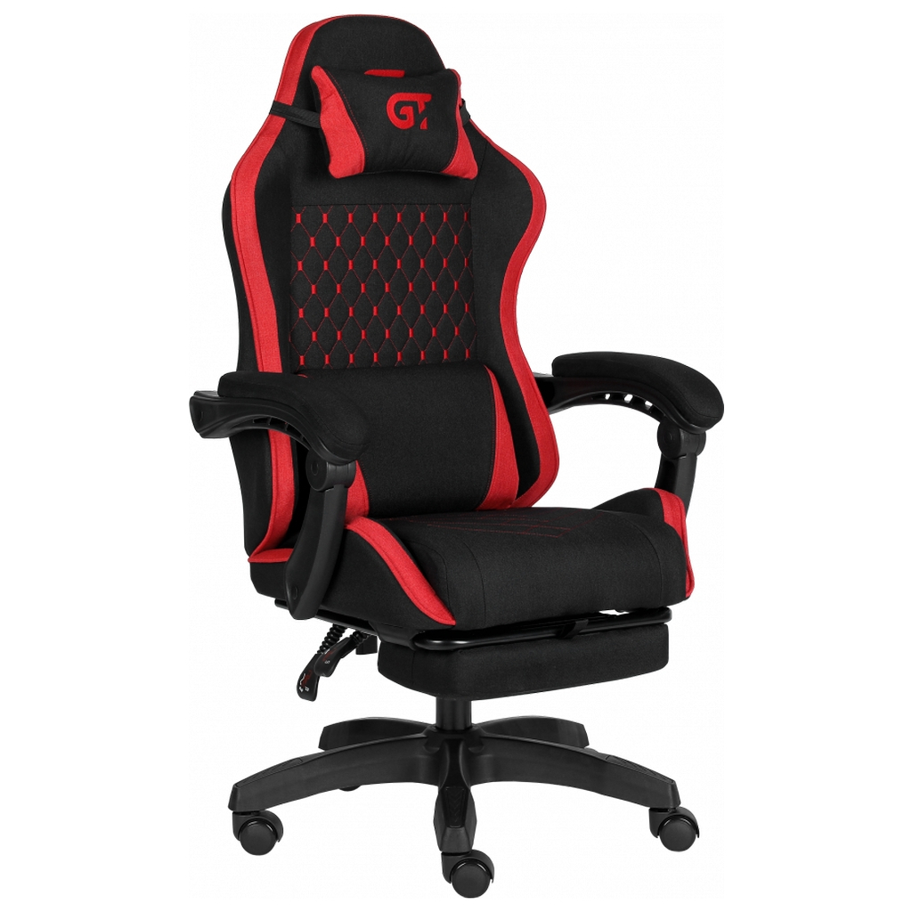 Крісло ігрове GT Racer X-2339 Black/Red (X-2339 Fabric Black/Red) - зображення 2