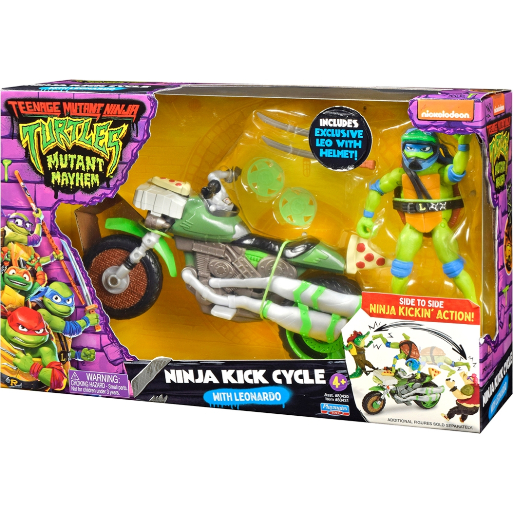 Машина TMNT Бойовий транспорт з фігуркою - Леонардо На Мотоциклі (83431) - зображення 6
