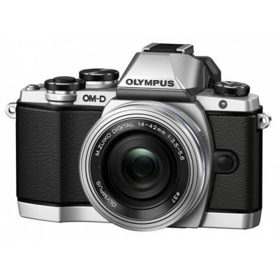 Цифровий фотоапарат Olympus E-M10 Pancake Zoom 14-42 mm Kit silver/black (V207024SE000) - зображення 1
