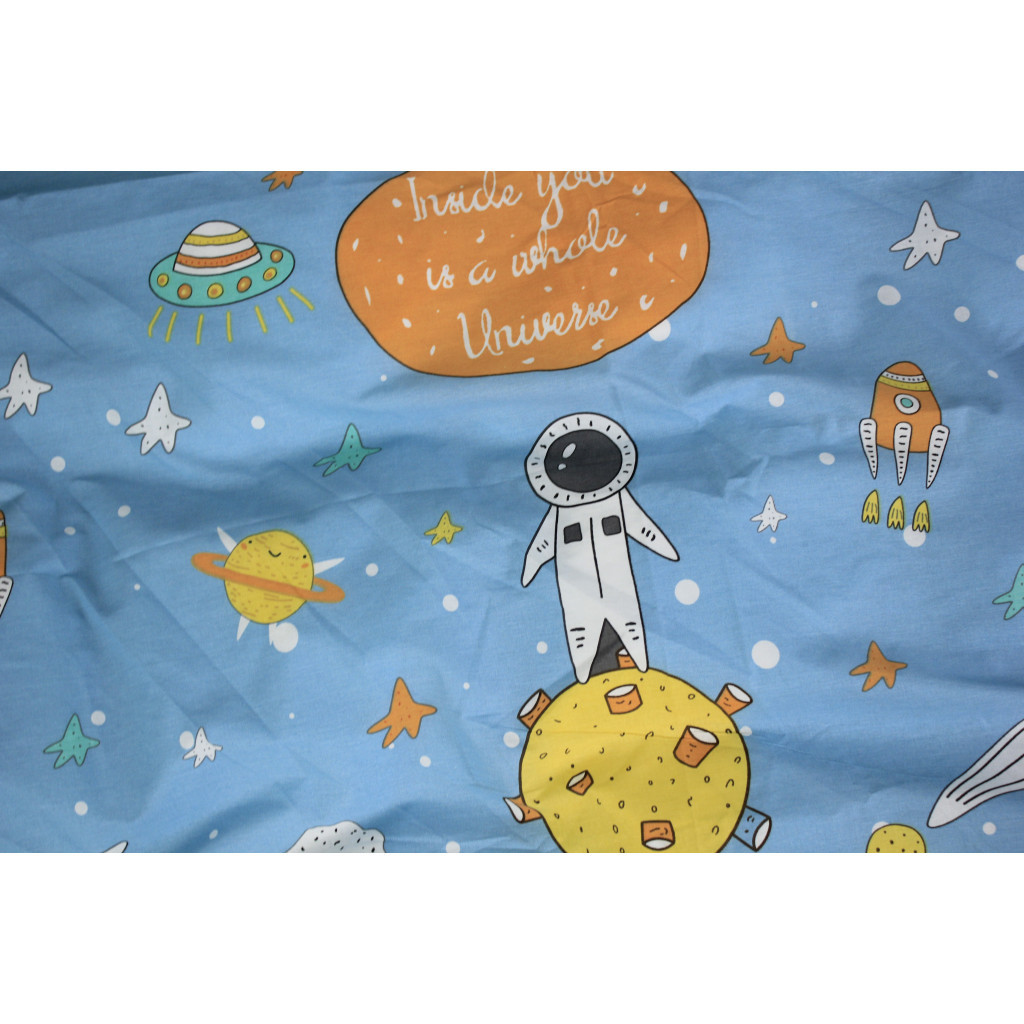 Постільна білизна MirSon Бязь Ranforce Elite 17-0426 Little astronaut Полуторна (2200004698182) - зображення 5