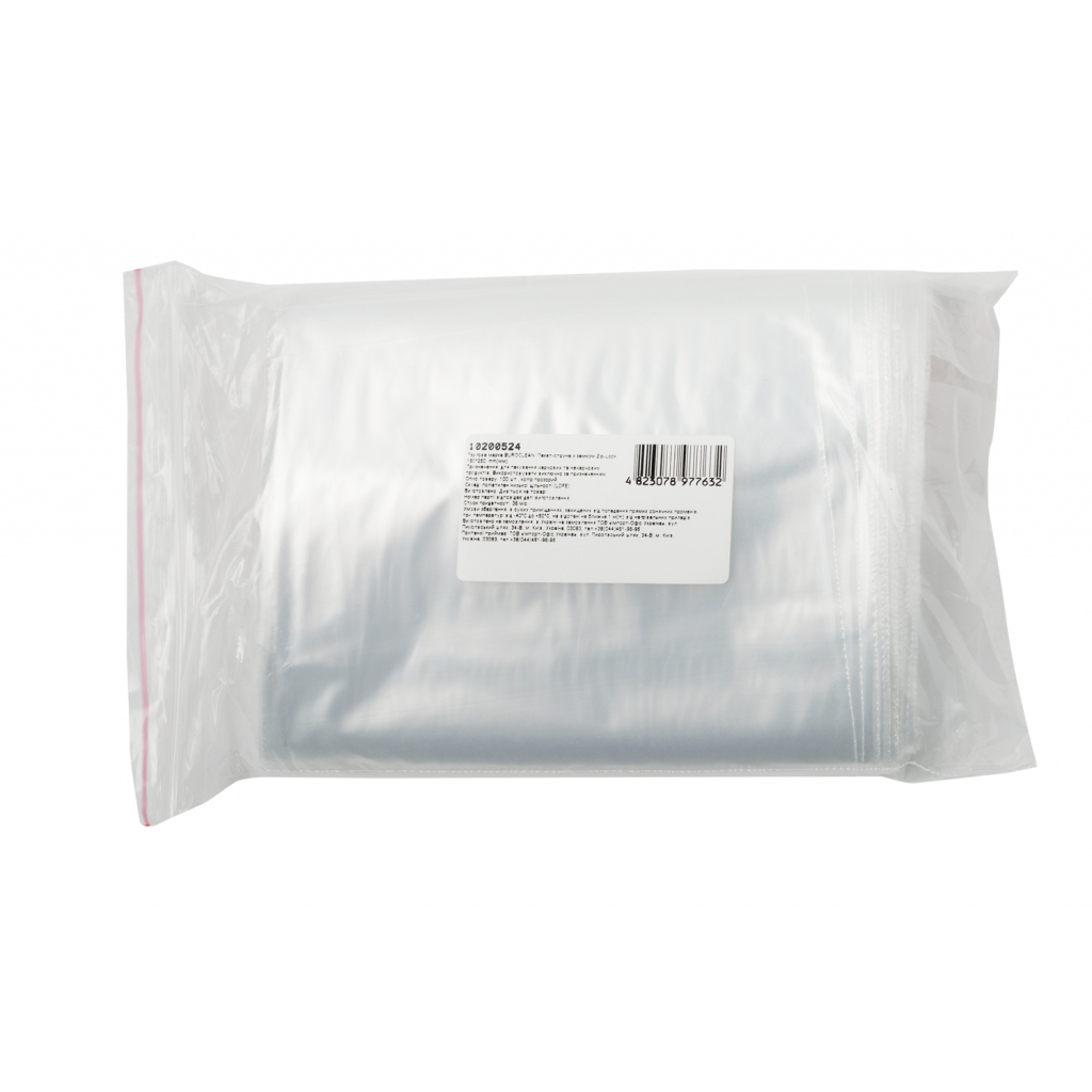 Пакети з застібкою Buroclean 160 x 250 мм 100 шт. (4823078977632) - зображення 1