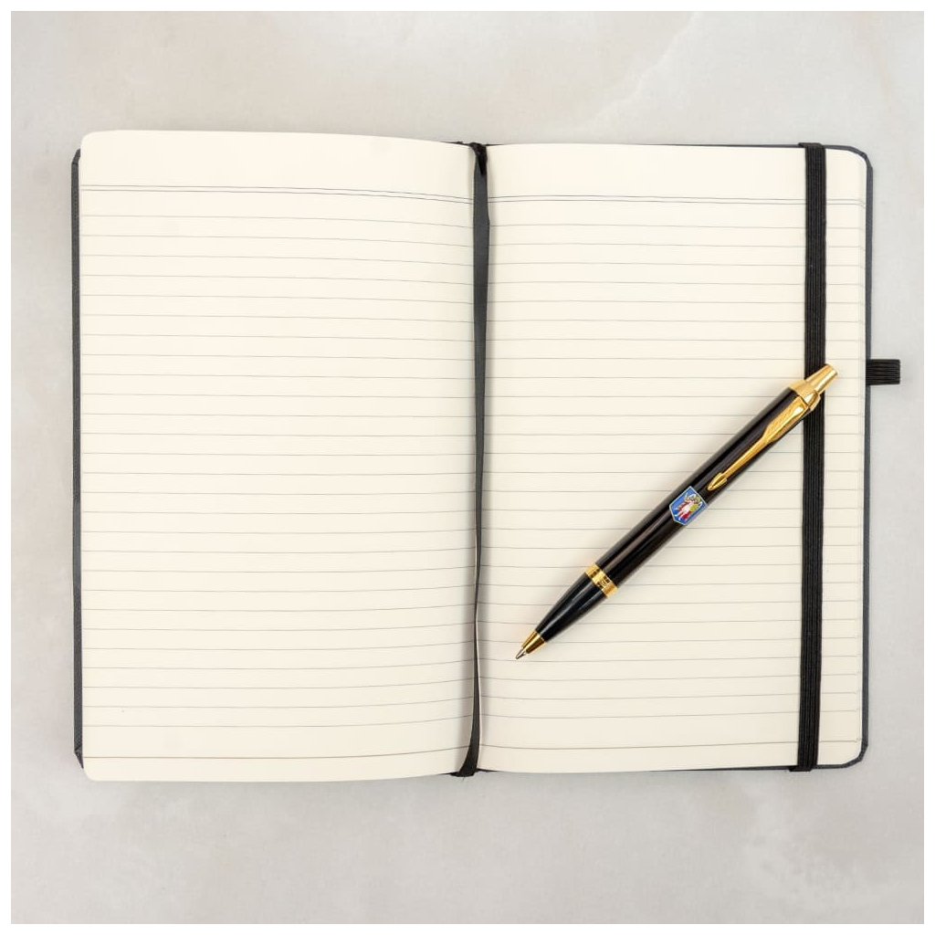 Ручка кулькова Parker IM 17 CITY Black GT BP Герб Києва + блокнот Parker + подар.упак. GIFT24 (22032b24_C0010u) - изображение 9