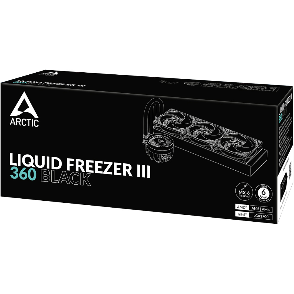 Система рідинного охолодження Arctic Liquid Freezer III - 360 Black (ACFRE00136A) - зображення 6