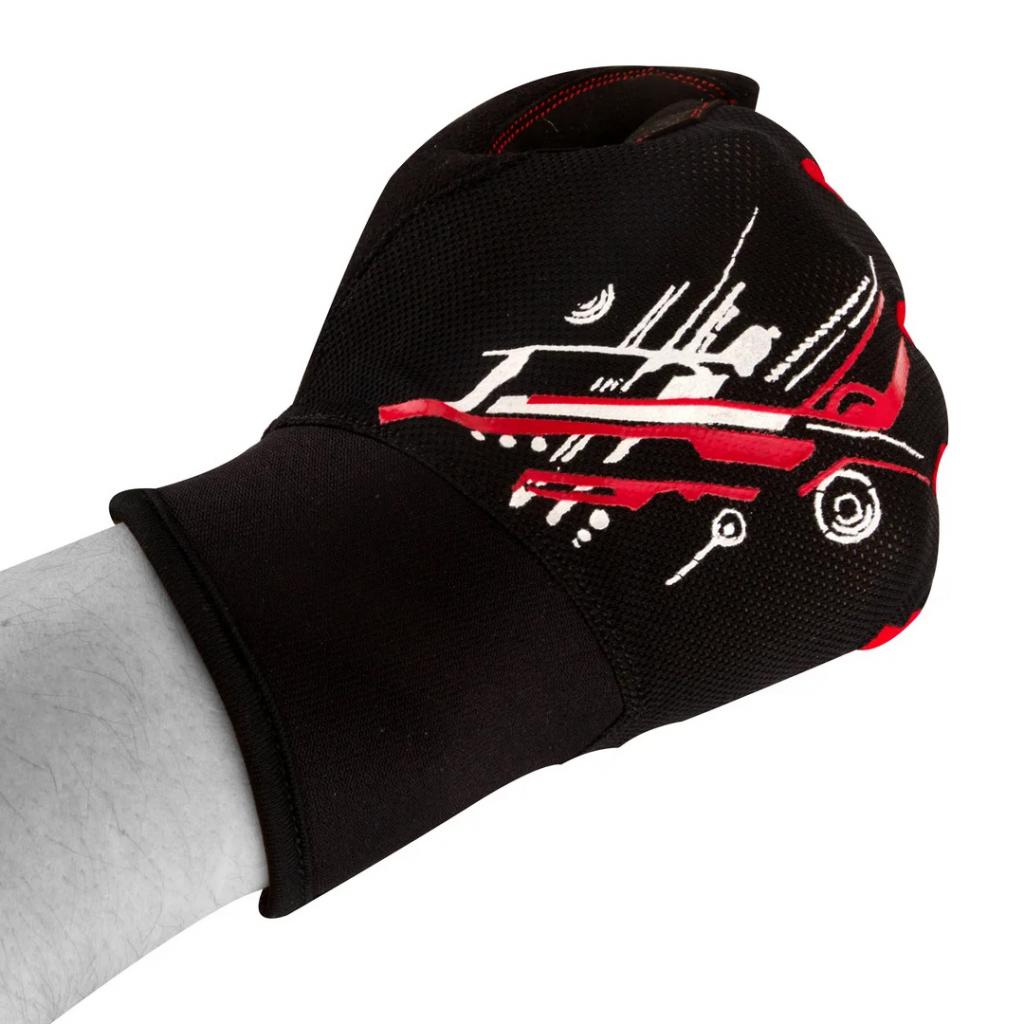 Велорукавиці PowerPlay 6607 Black/Red XXL (PP_6607_XXL_Red/Black) - зображення 4