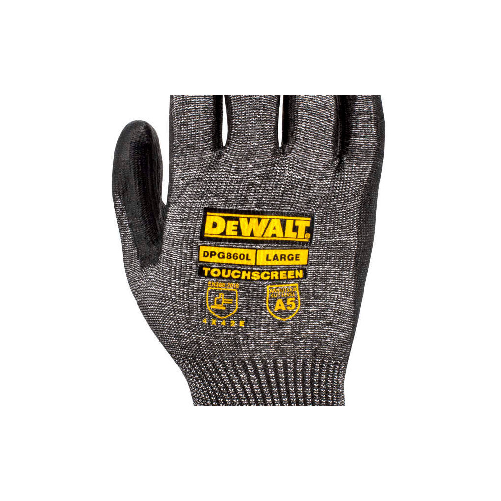 Захисні рукавиці DeWALT розм. L/9, з високою стійкістю до порізів (DPG860L) - зображення 3