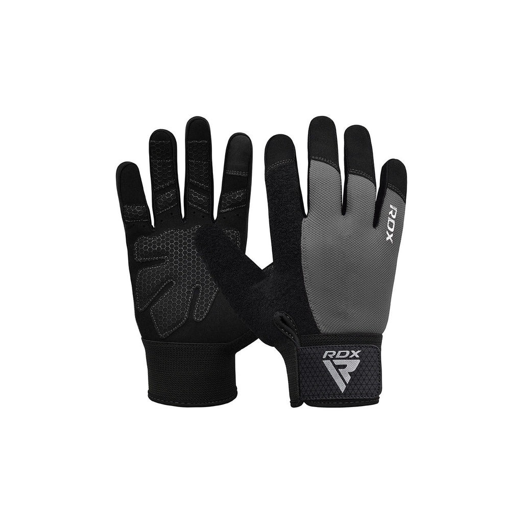 Рукавички для фітнесу RDX W1 Full Finger Plus Grey S (WGA-W1FG-S+) - зображення 1