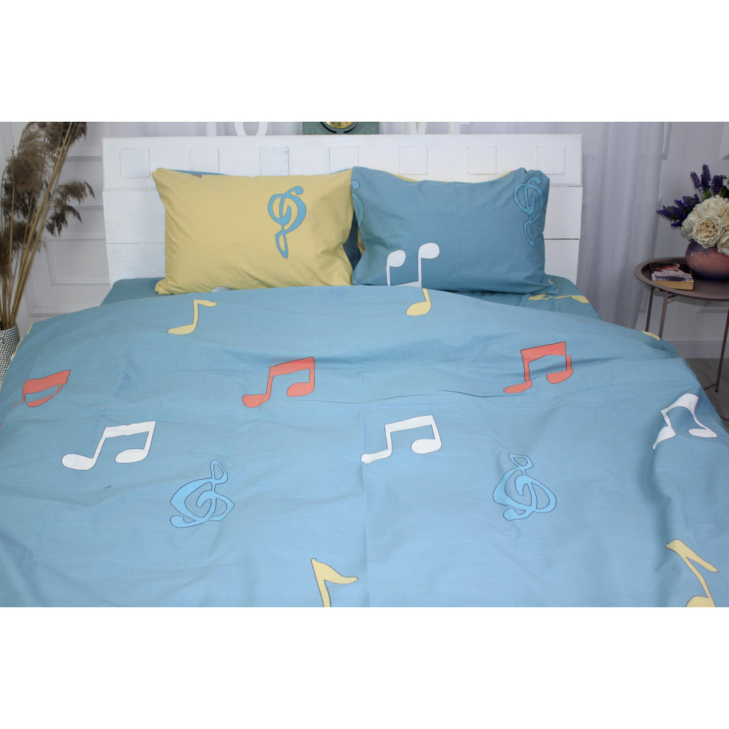 Постільна білизна MirSon Бязь Ranforce Elite 17-0421 Music Сімейна (2 x 160x220) (2200004734309) - зображення 1