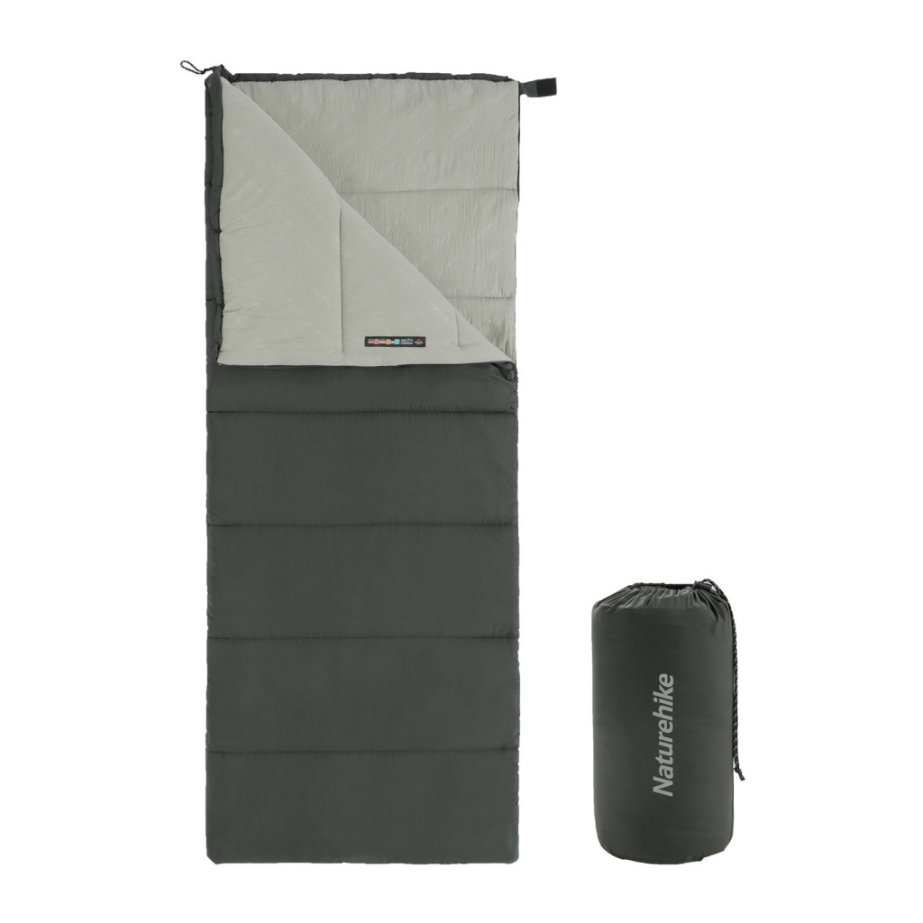 Спальний мішок Naturehike F150 NH22MSD05, правий, графіт (6927595797747-R) - зображення 1