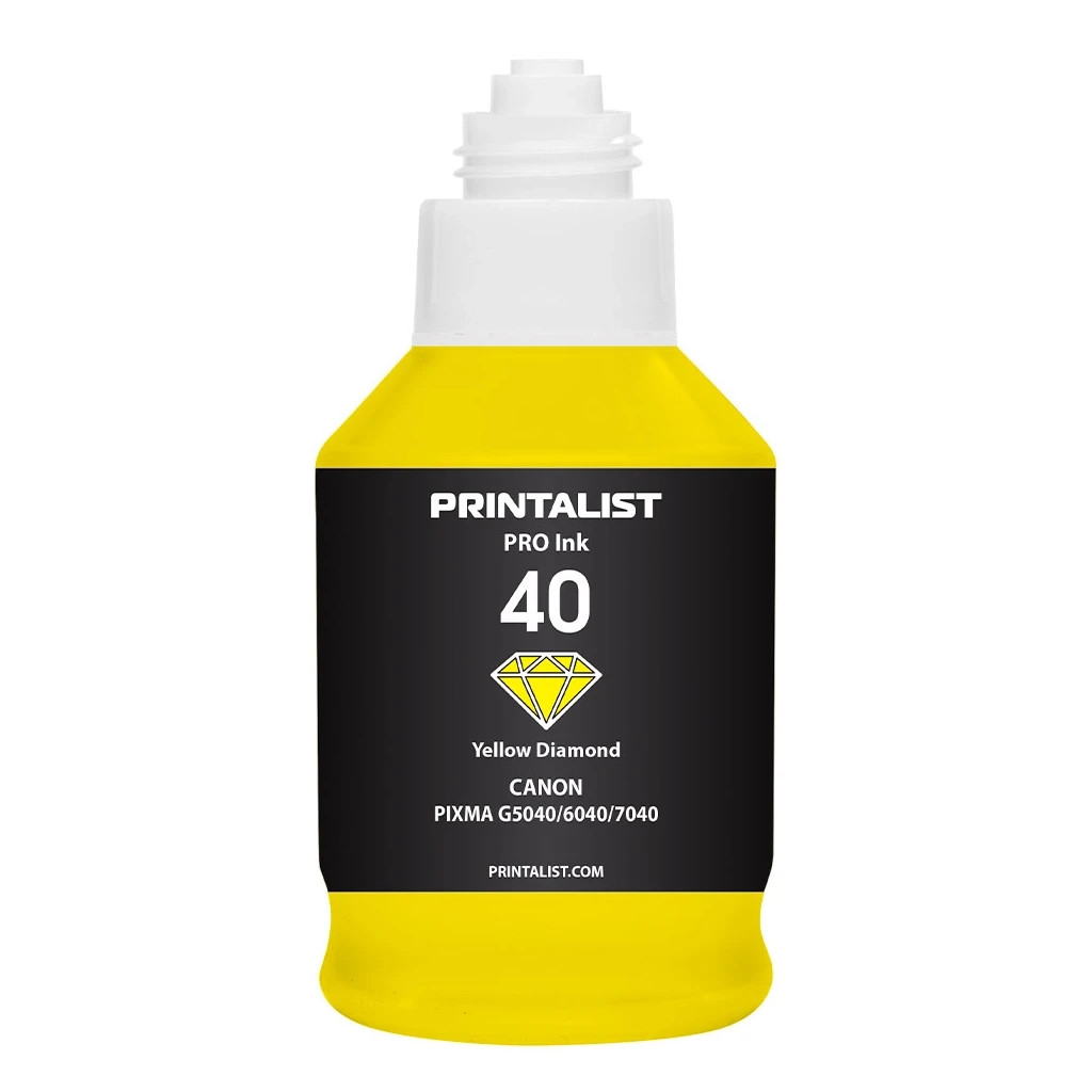 Чорнило Printalist Canon GI-40 для G5040/G6040 190г Yellow (PL40Y) - зображення 2