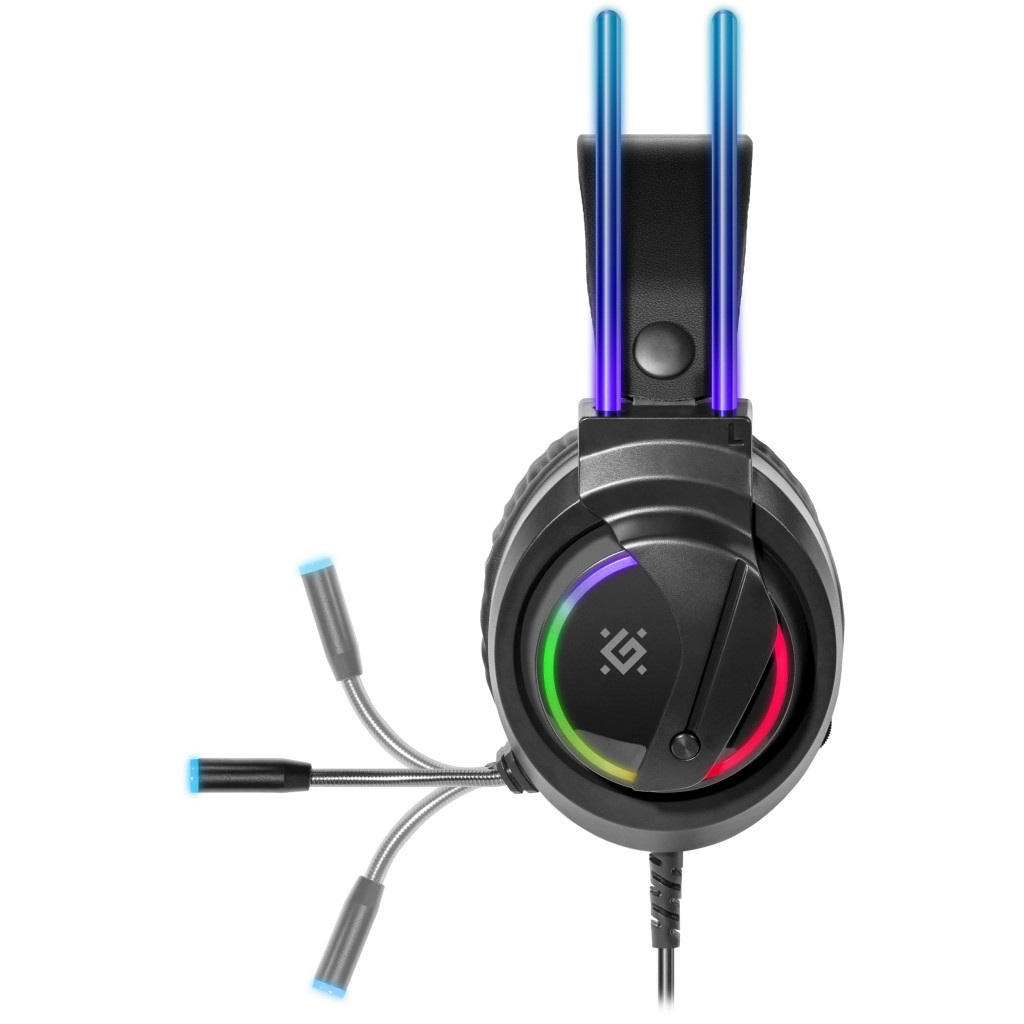 Навушники Defender Flame RGB Black (64555) - зображення 7