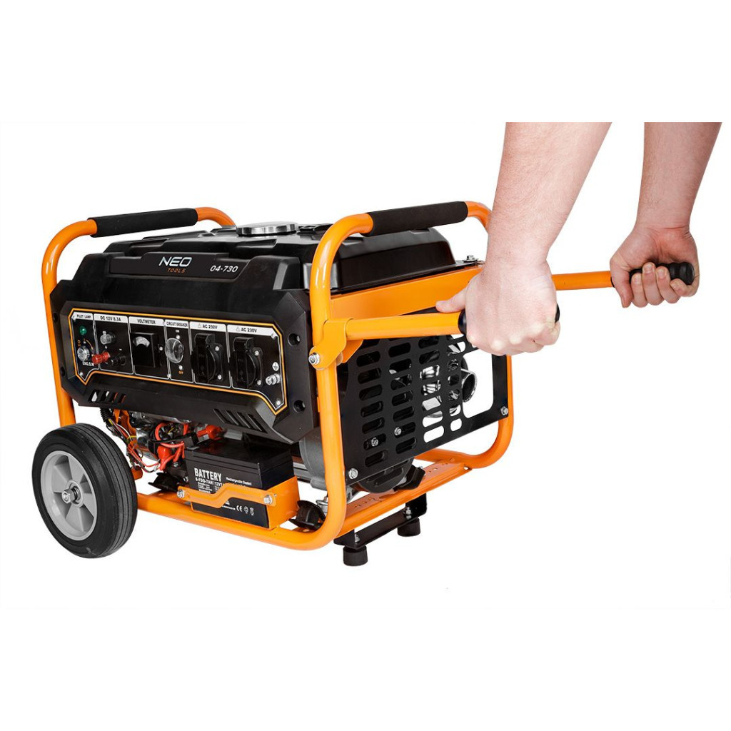 Генератор Neo Tools 230V, 1 фаза, 2.8/3kW, електростарт., AVR (04-730) - изображение 6