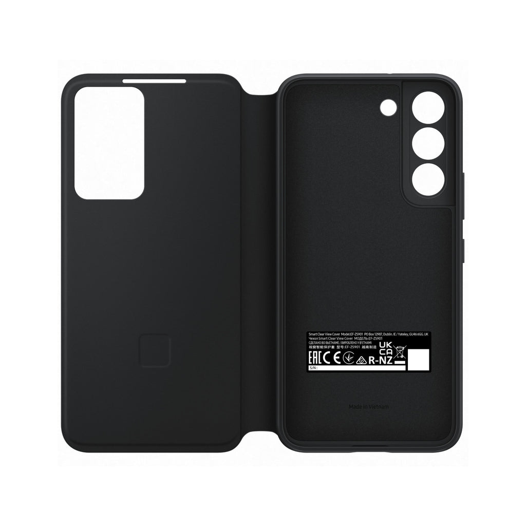 Чохол до мобільного телефона Samsung Smart Clear View Cover Galaxy S22 Black (EF-ZS901CBEGRU) - зображення 4