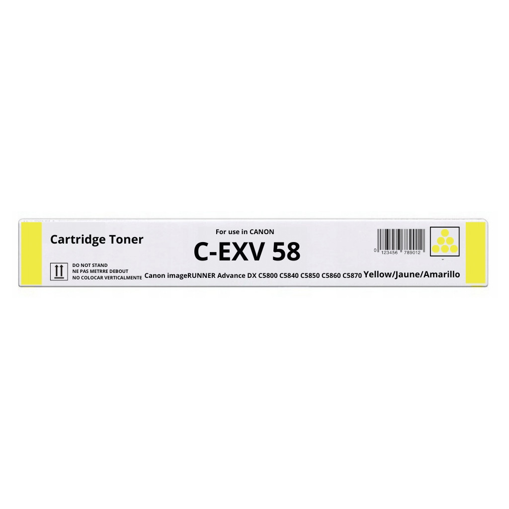 Тонер-картридж Canon C-EXV58Y yellow (3766C002) - зображення 1