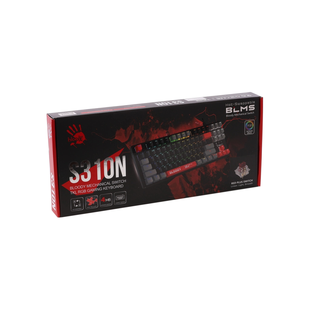 Клавіатура A4Tech Bloody S310N USB Energy Red (4711421000598) - зображення 6