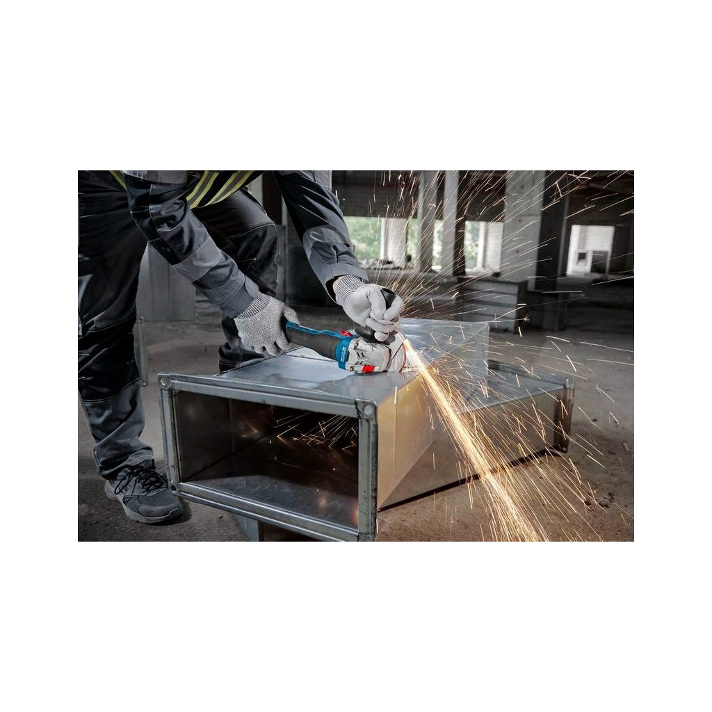 Шліфувальна машина Bosch GWS 18V-8 125мм, 18В, 1x4Ah, 0-11000об/хв, 1.6кг, кейс (0.601.9N9.021) - зображення 4