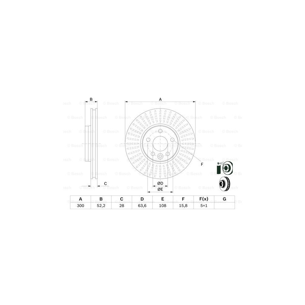 Гальмівний диск Bosch 0 986 479 974 - зображення 5