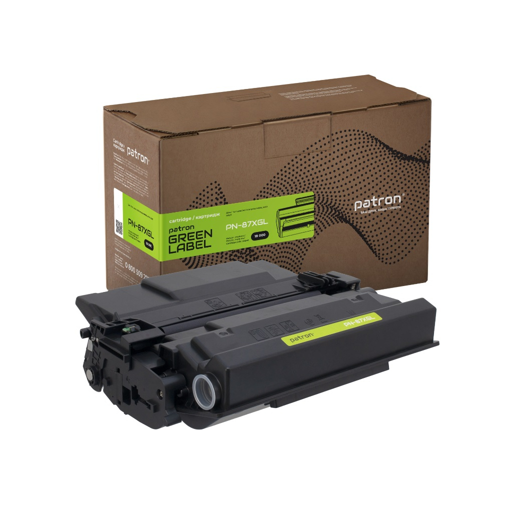 Картридж Patron HP 87X (CF287X) Green Label (PN-87XGL) - зображення 1