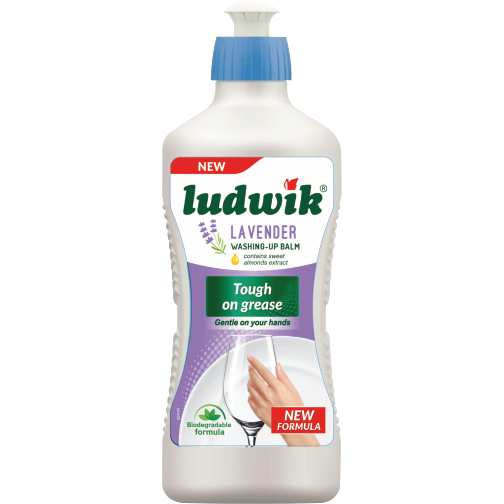 Засіб для ручного миття посуду Ludwik Лаванда 450 г (5900498029383) - зображення 1