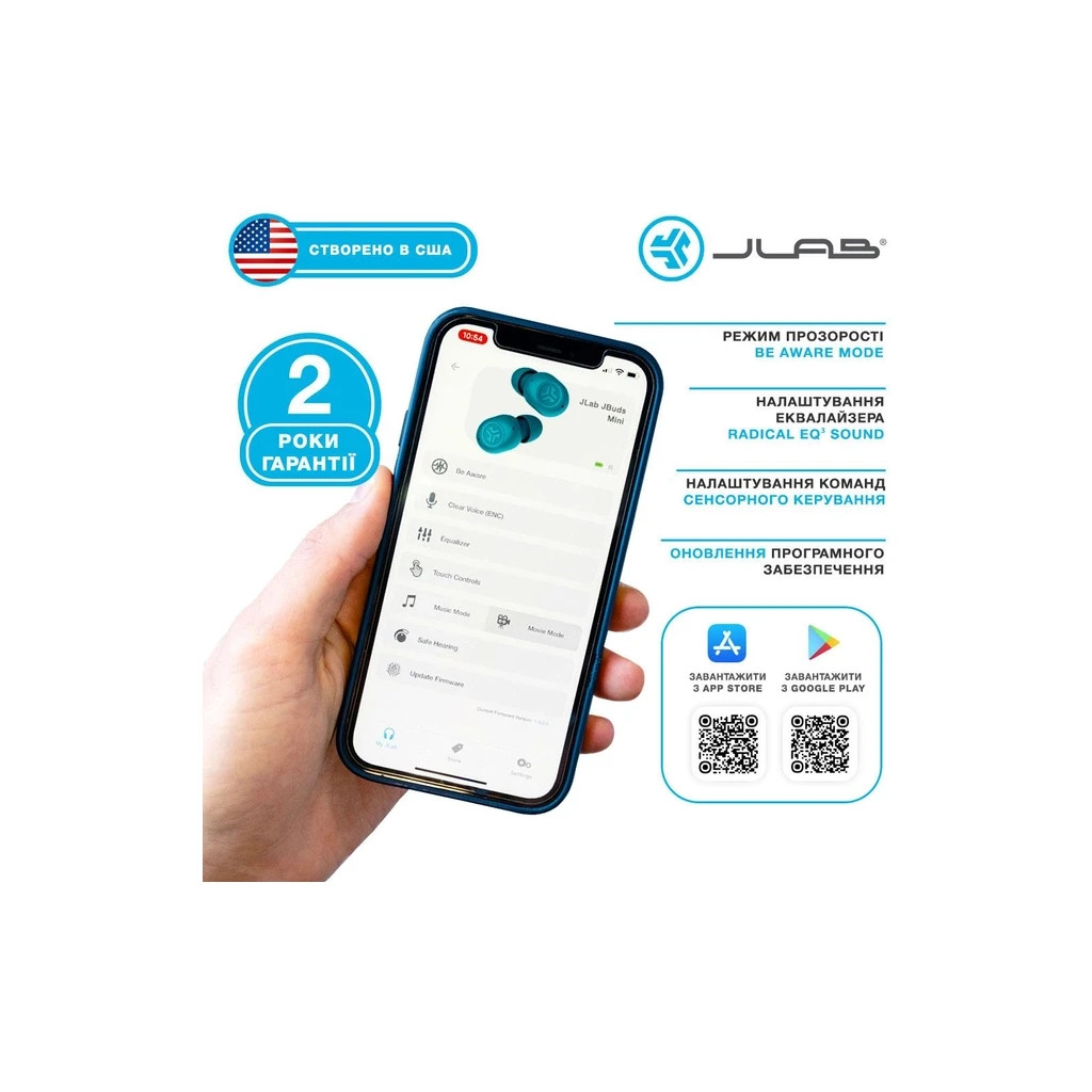 Навушники Jlab JBuds Mini Aqua Teal (IEUEBJBMINIRAQUA124) - зображення 6