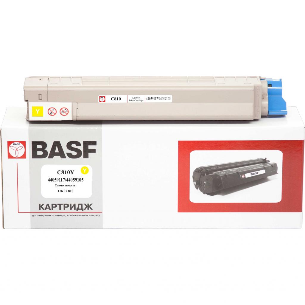 Тонер-картридж BASF OKI C810 Yellow 44059117/44059105 (KT-C810Y) - зображення 1