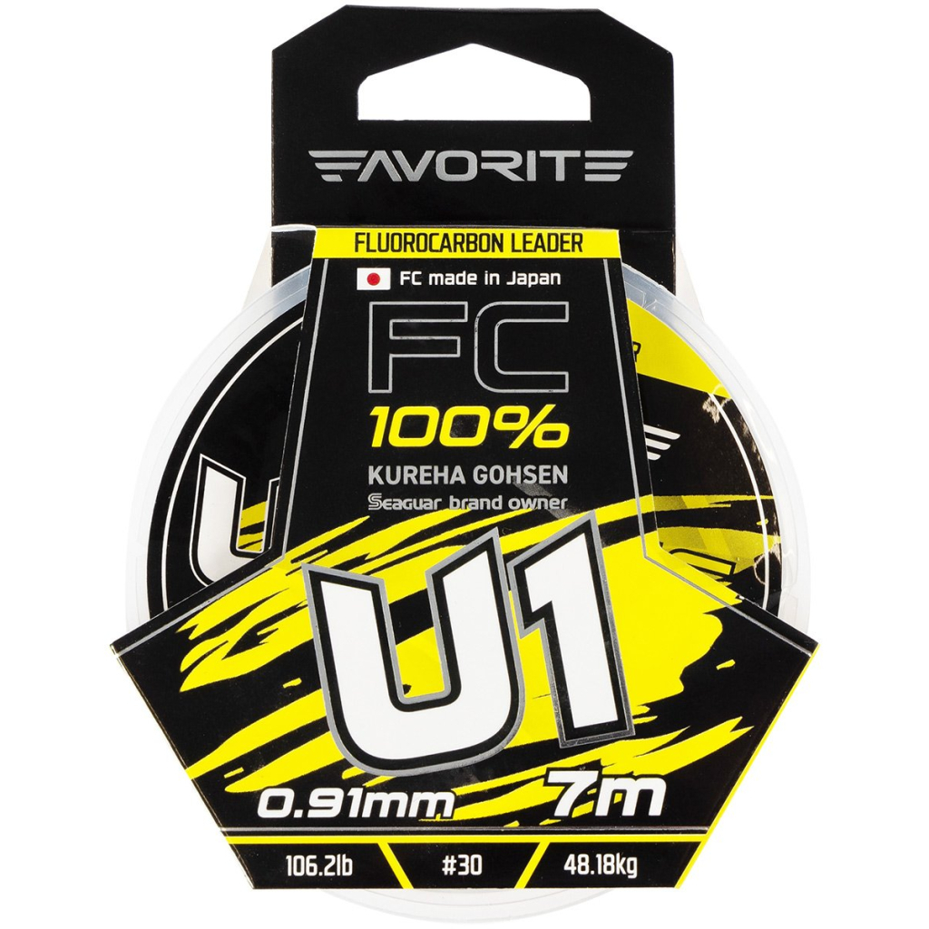 Флюорокарбон Favorite U1 FC 7m 30/0.91mm 106.2lb/48.18kg (1693.11.97) - зображення 2