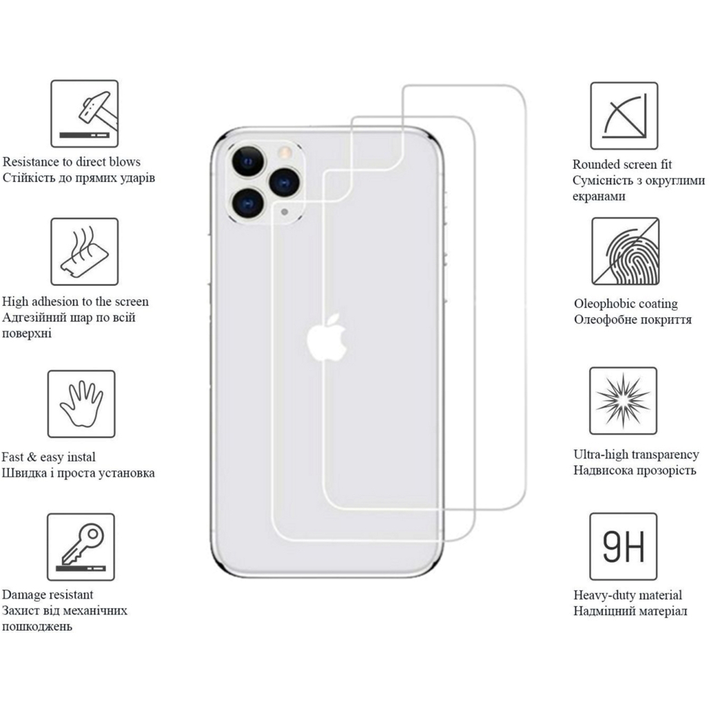 Скло захисне Drobak back panel Apple iPhone 13 Pro (606065) (606065) - зображення 2