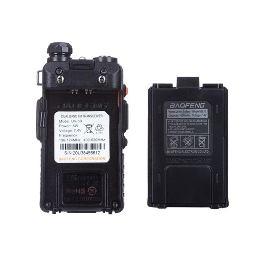 Портативна рація Baofeng UV-5R Black Six Pack комплект 6 шт (2200000758965) - изображение 5