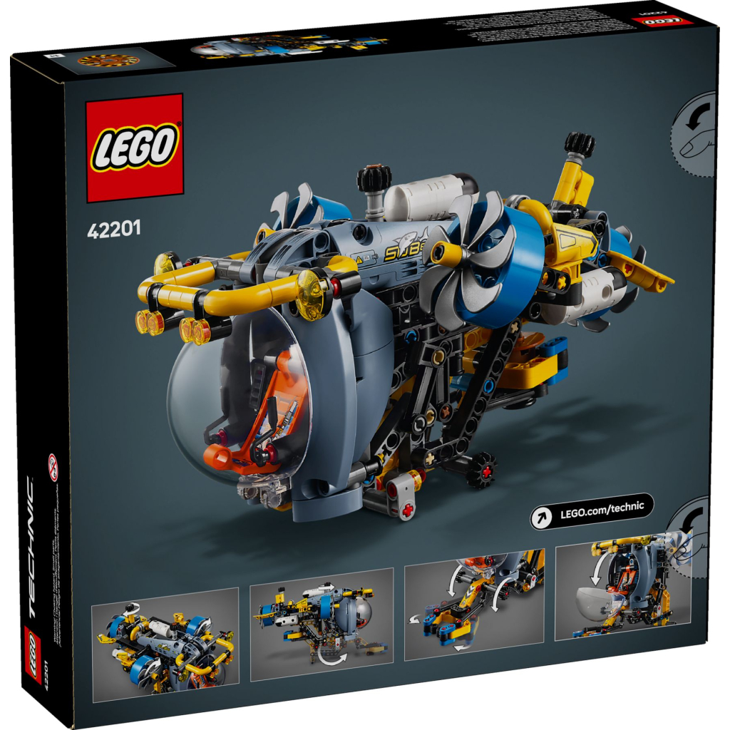 Конструктор LEGO Technic Глибоководний дослідницький підводний човен (42201) - зображення 9