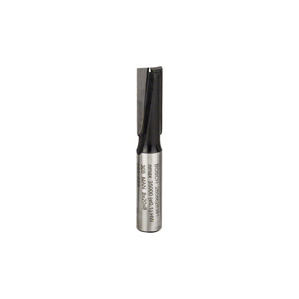 Фреза Bosch Professional пазова з двома лезами, Std, S8, D8, L20 (2.608.628.381) - зображення 2
