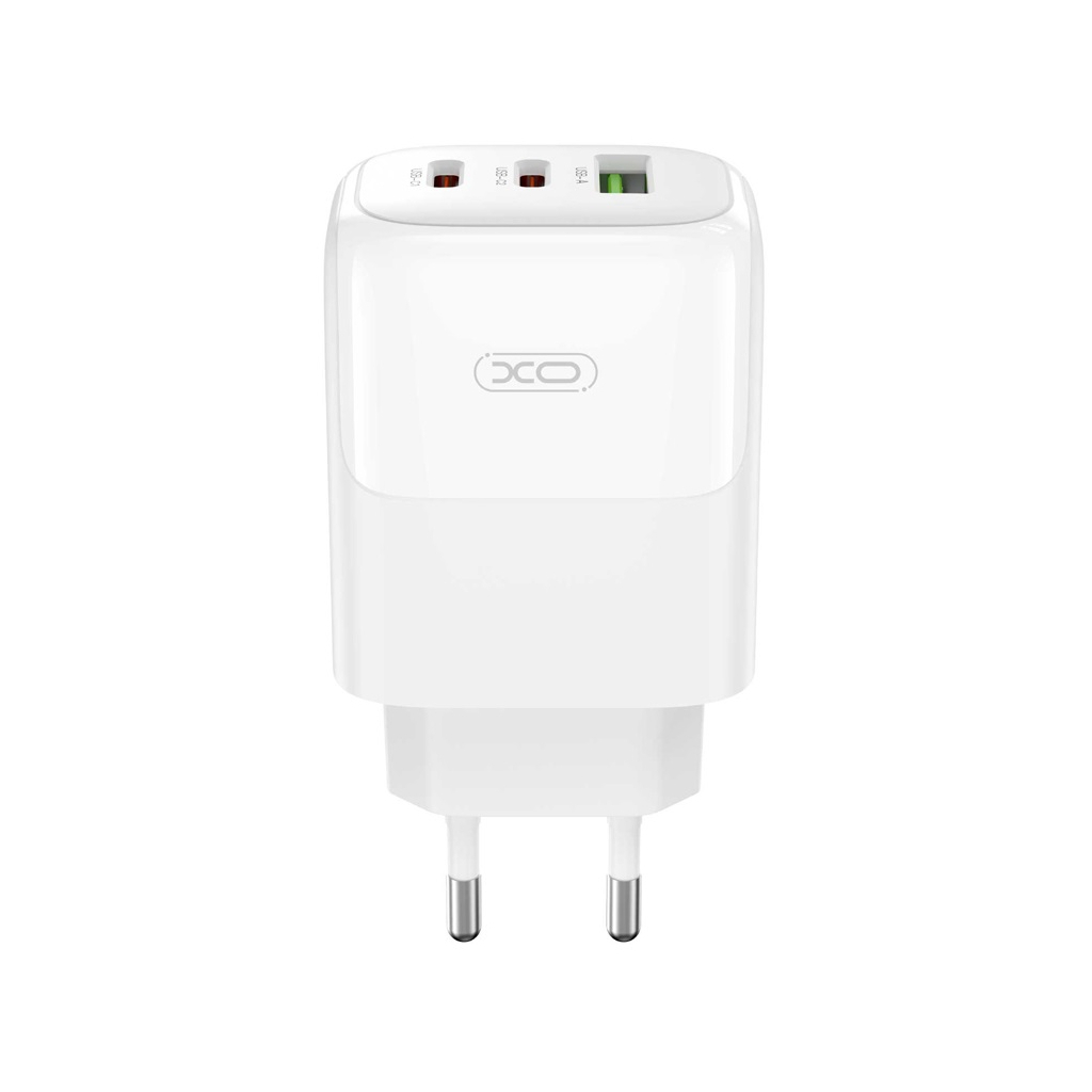 Зарядний пристрій XO L139 83W 2xUSB-C PD65W + USB-A QC18W White (L139_White) - зображення 3