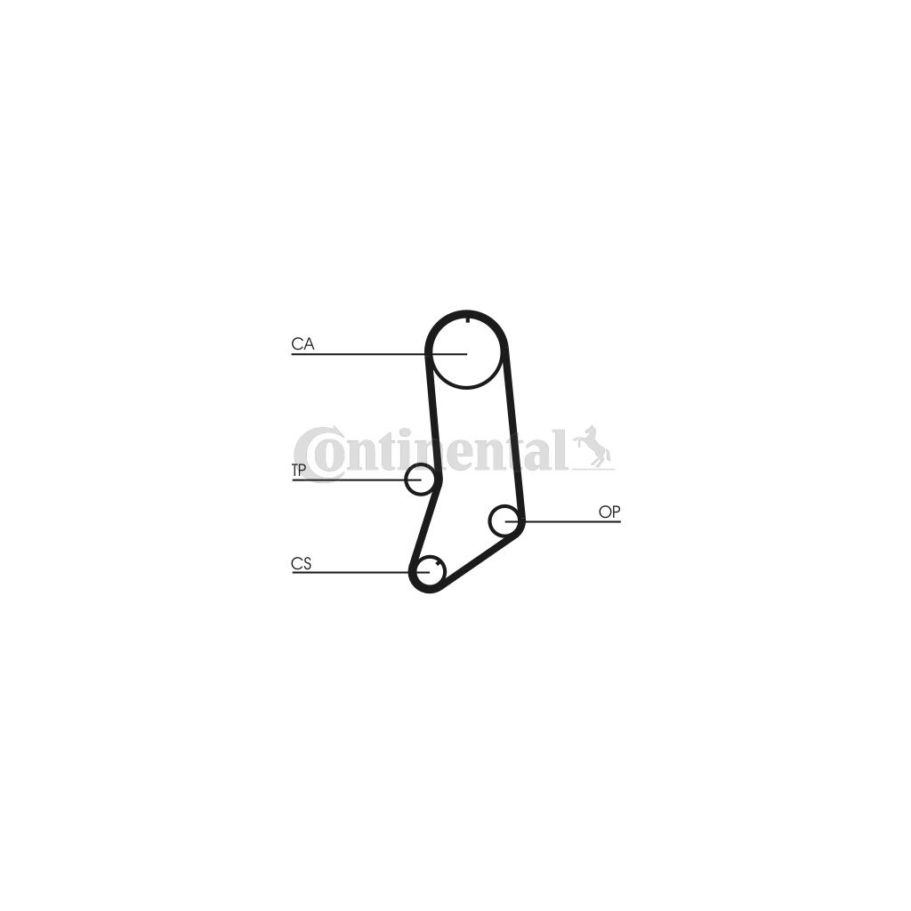 Ремінь ГРМ CONTITECH CT594 - зображення 1