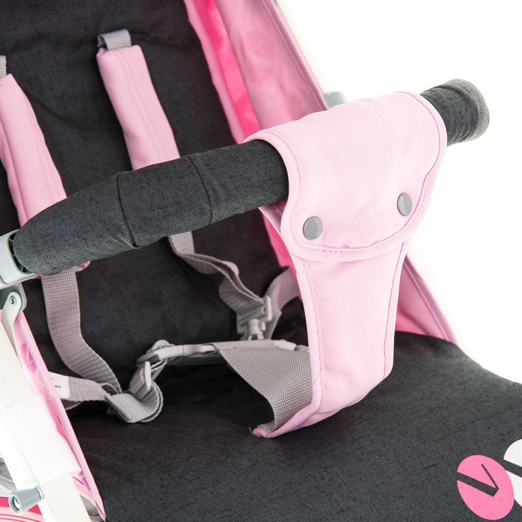 Коляска BabyHit Rainbow D200 Pink Grey (30 355) - зображення 10