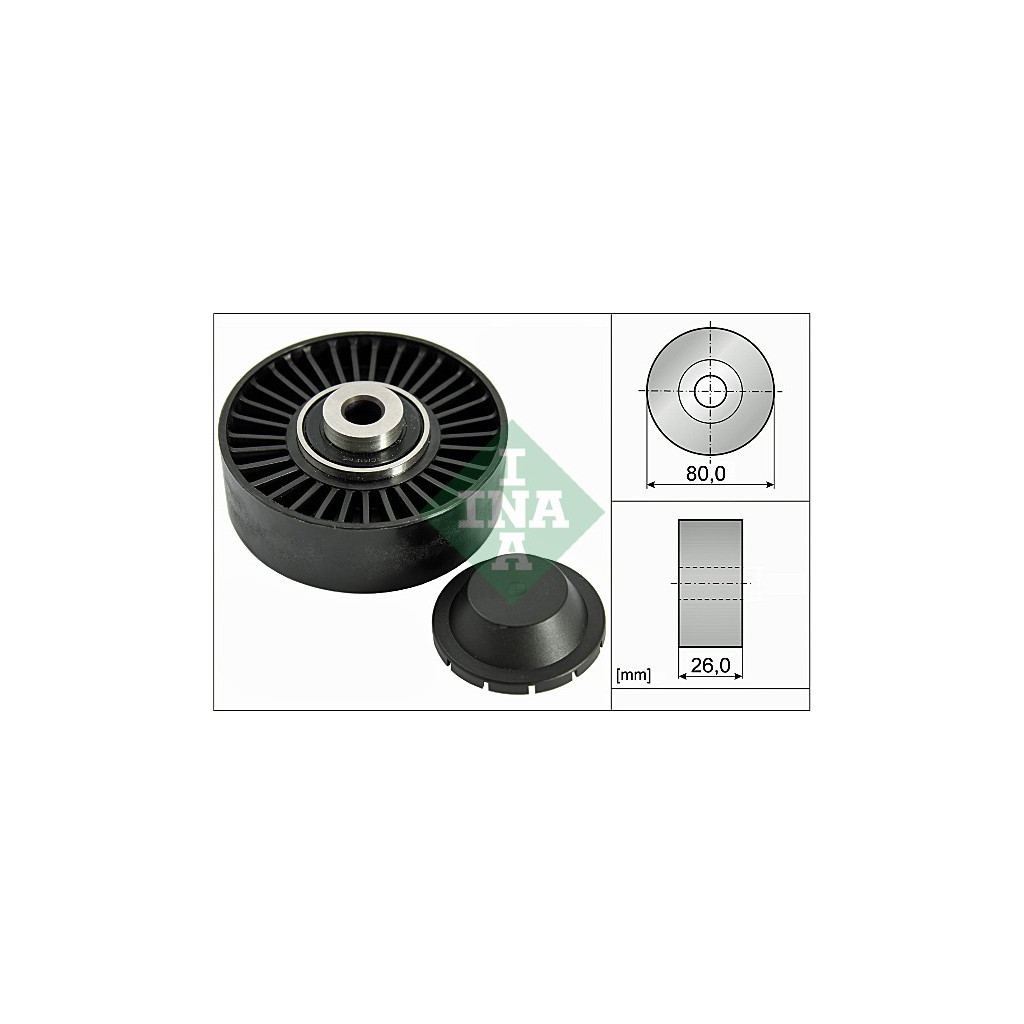 Ролик натягувача ременя INA 532 0370 20 - зображення 1