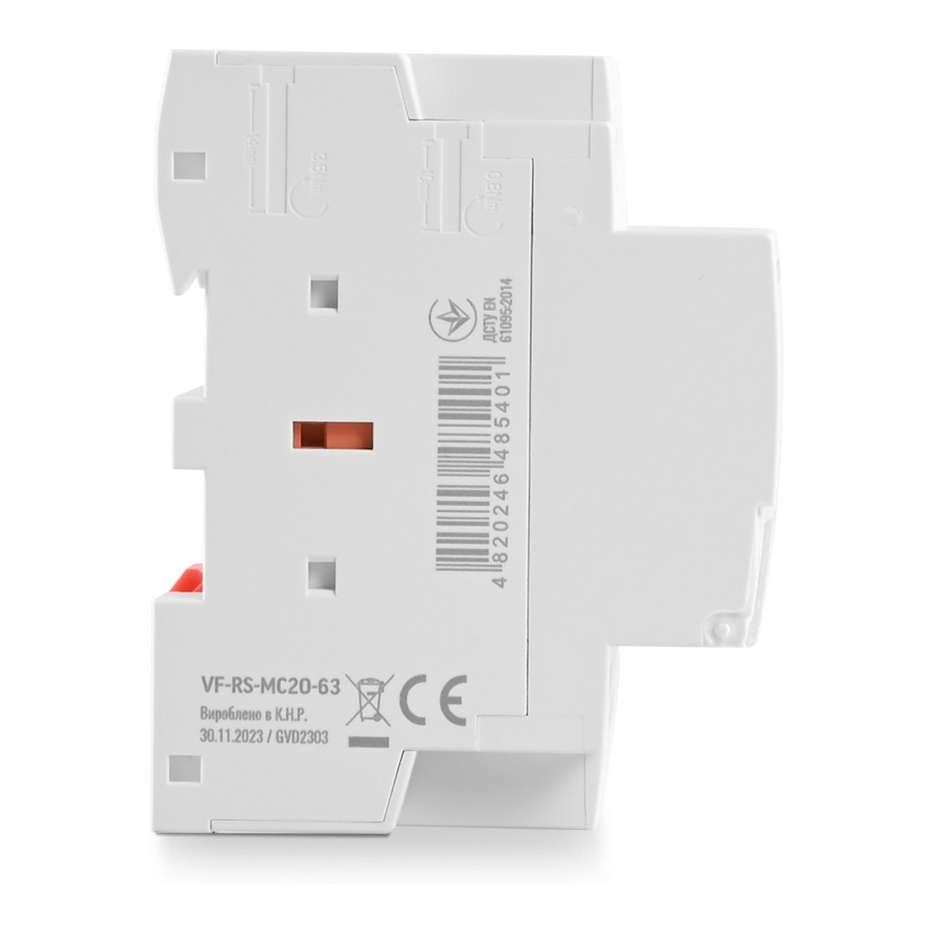 Контактор Videx 2п 63А 2НВ VF-RS-MC2O-63 RESIST - зображення 3