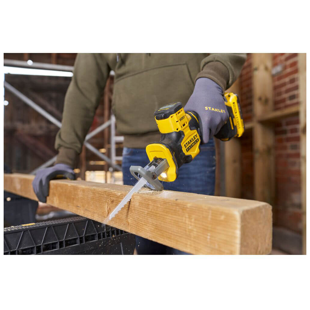 Шабельна пила Stanley FatMax безщіткова, 18ВLi-Ion, 0-2800 ход/хв, хід 19 мм (без АКБ та ЗП) (SFMCS305B) - изображение 12